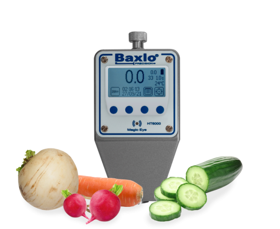 Durómetro Digital para fruta, escala FE (zanahorias, pepinos, rábanos, nabos)