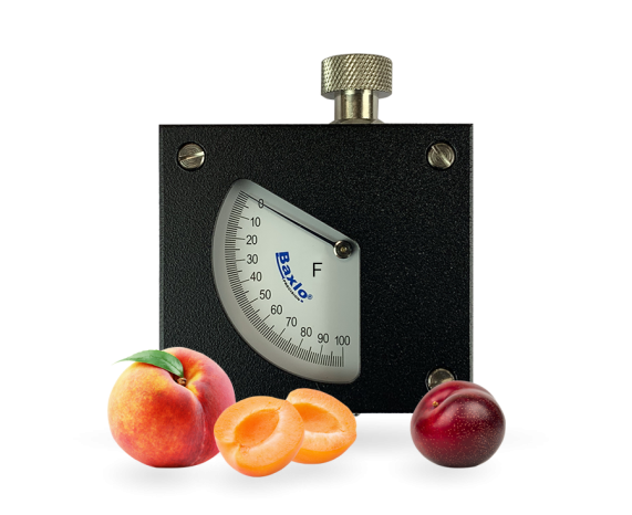 Durómetro para fruta, escala FA (melocotones, albaricoques, ciruelas)